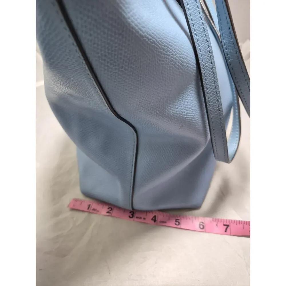 💥 Coach City Zip Leather Women's Tote - Powder Blue Purse Handbag Shoulder Bag